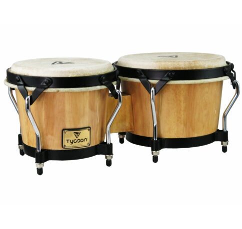 Boa Finish Tycoon Percussion MTBF-800BCF 7 and 8-1/2 Inches Master Series Bongos 