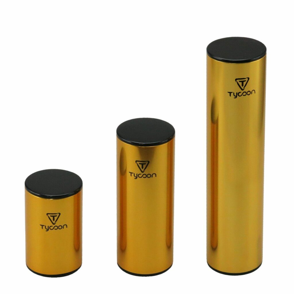 Tycoon Percussion 5 Inch Gold Plated Aluminum Shaker 