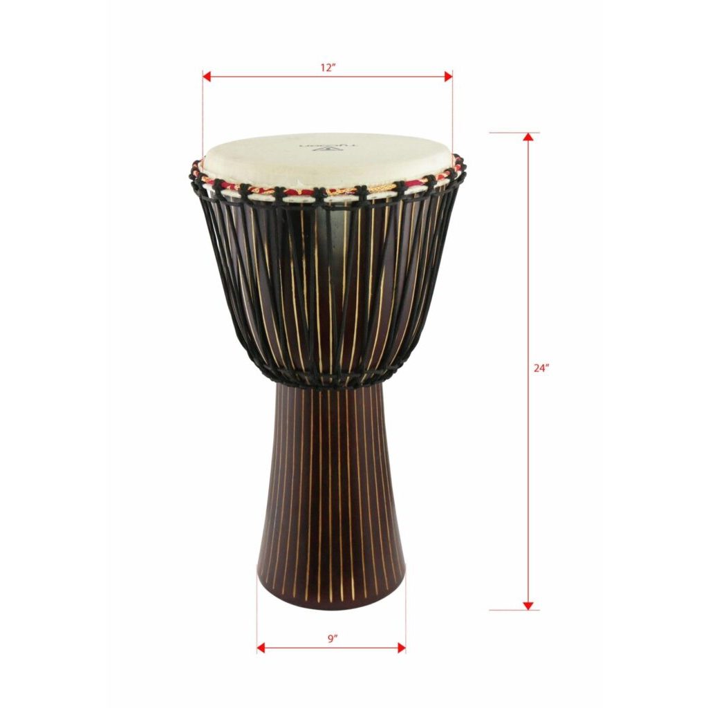 MASTER HANDCRAFTED PINSTRIPE ROPE-TUNED DJEMBE | Tycoon