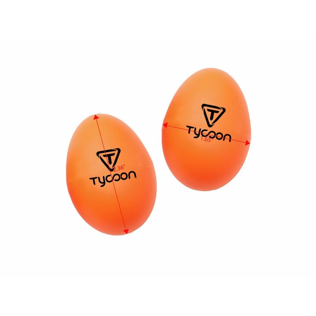 Orange Tycoon Percussion Plastic Egg Shakers 